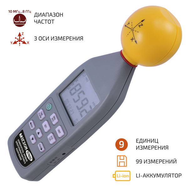 Измеритель уровня электромагнитного излучения МЕГЕОН 07800 фото