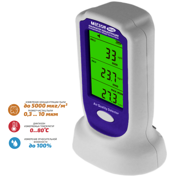 Анализатор концентрации мелкодисперсных твёрдых частиц МЕГЕОН 08030 фото