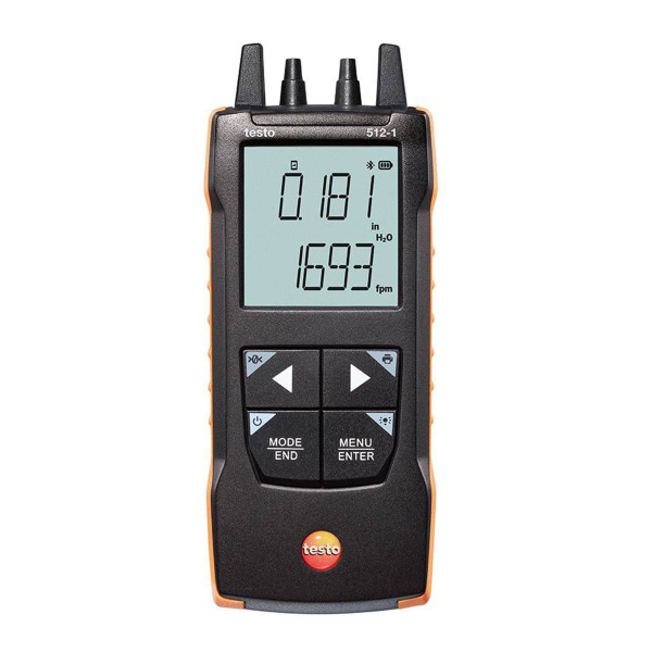 Дифференциальный манометр Testo 512-1 с подключением к приложению фото
