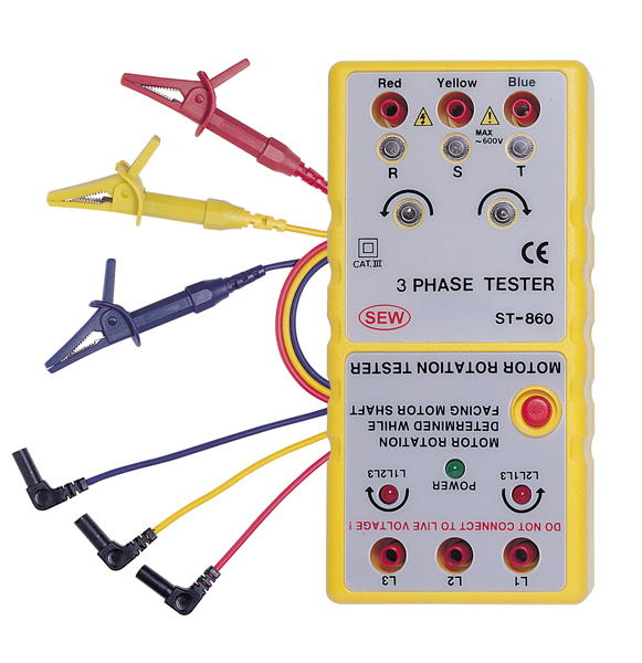 Индикатор порядка чередования фаз ST-860 фото