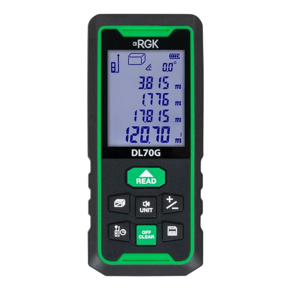 Лазерный дальномер RGK DL70G - зеленый луч фото