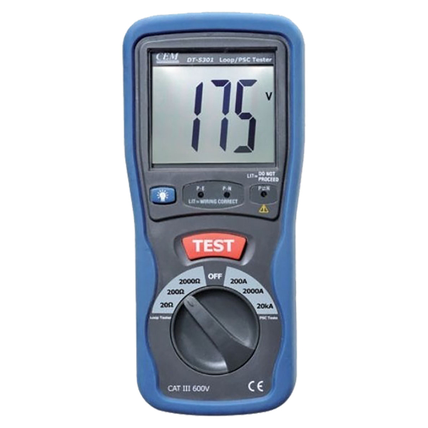 Тестер-измеритель сопротивления петли фаза-нуль CEM DT-5301 фото