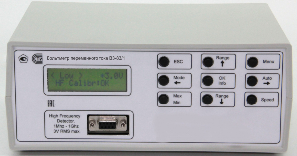 Вольтметр переменного тока В3-83/1 фото