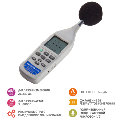 Чувствительный шумомер МЕГЕОН 92018 фото