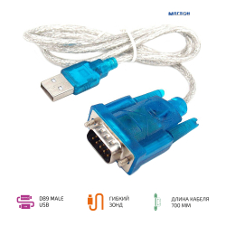 Кабель-адаптер МЕГЕОН RS232 (USB-DB9 Male) для подключения измерительных приборов к компьютеру фото