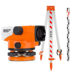 Комплект оптический нивелир RGK N-24 + штатив S6-N + рейка AMO S5 фото