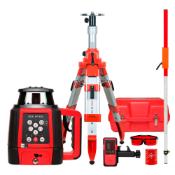 Комплект: ротационный нивелир RGK SP-800 + штатив RGK SH-170 рейка RGK LR-2 фото