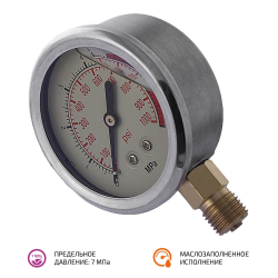 Манометр для электрического опрессовочного насоса МЕГЕОН 98160М фото