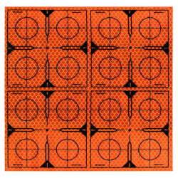 Отражатель пленочный RGK 90*90 мм (4 шт.) оранжевый фото